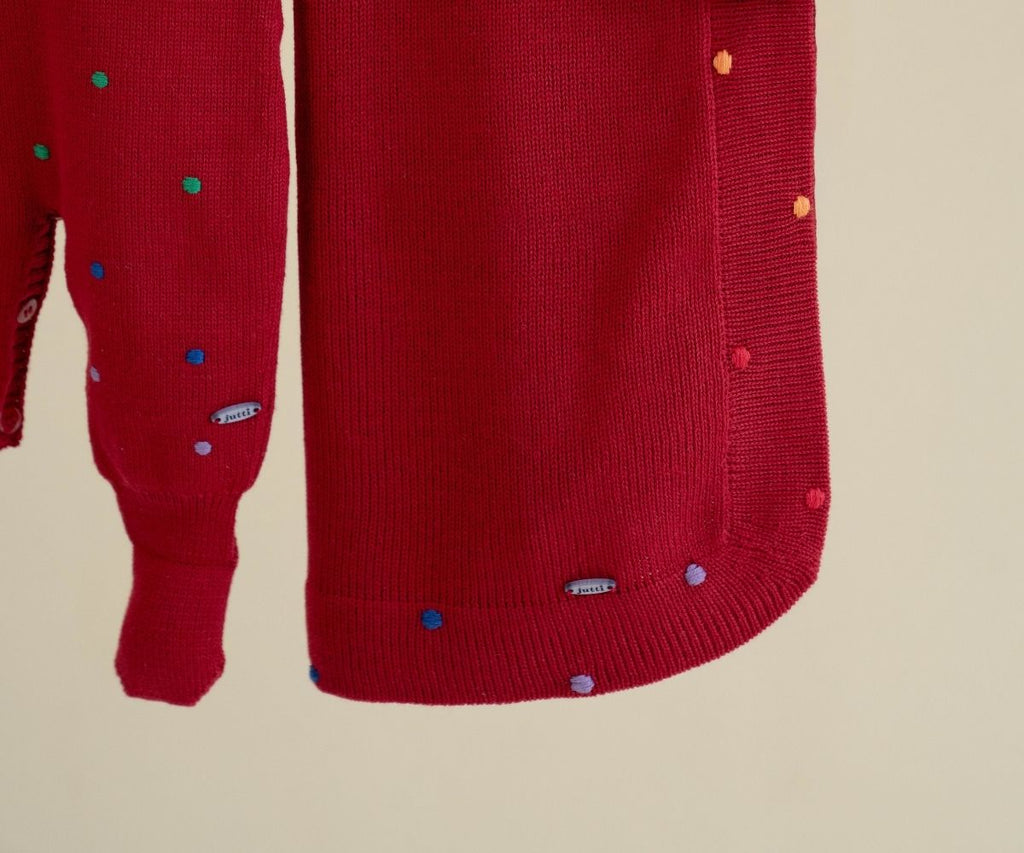 Red Pipoca Colorida Newborn Set
