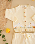 Amarelo Sereno Cardigan Set