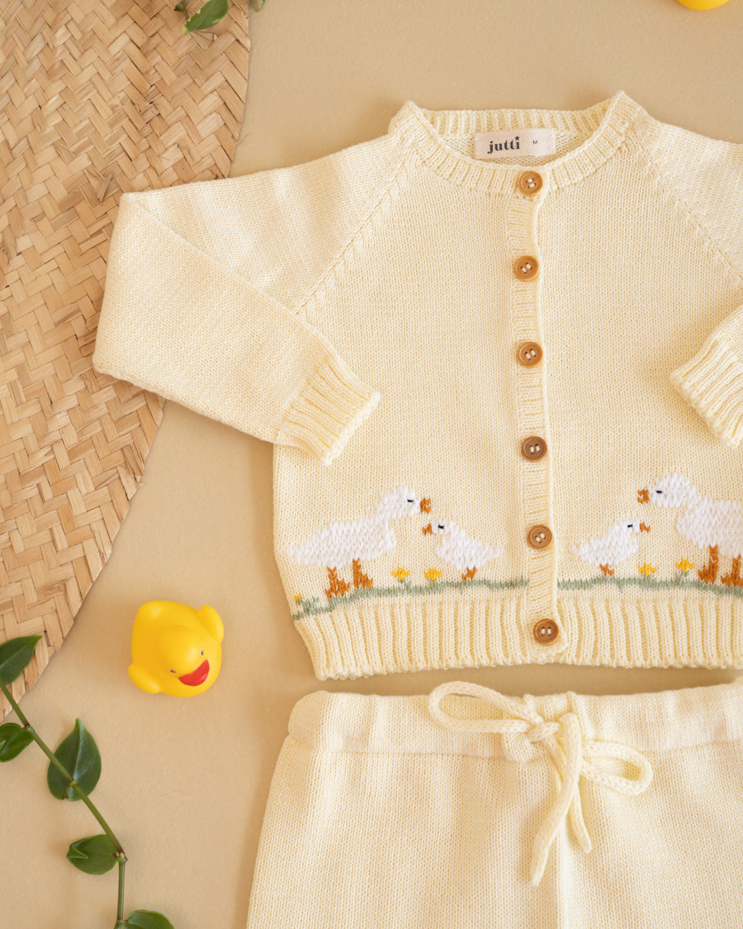 Amarelo Sereno Cardigan Set